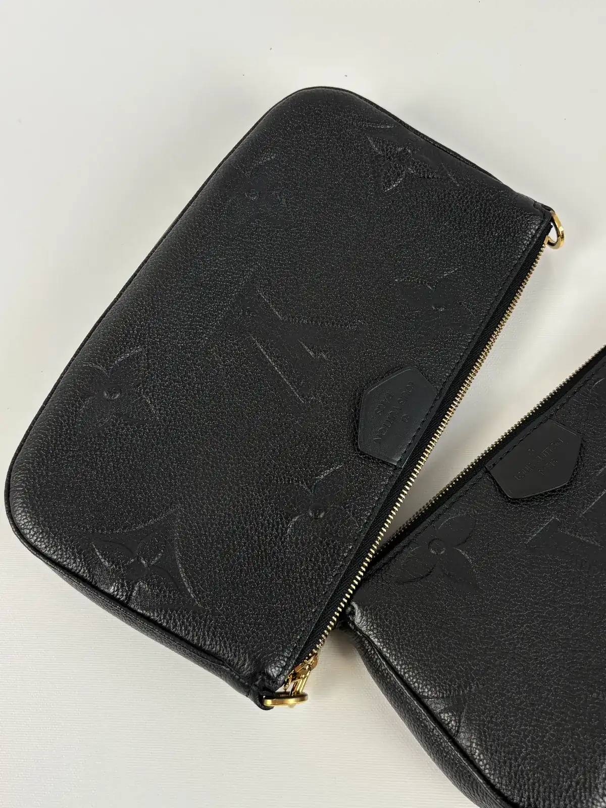 Louis Vuitton 모노그램 블랙염색 작업 후