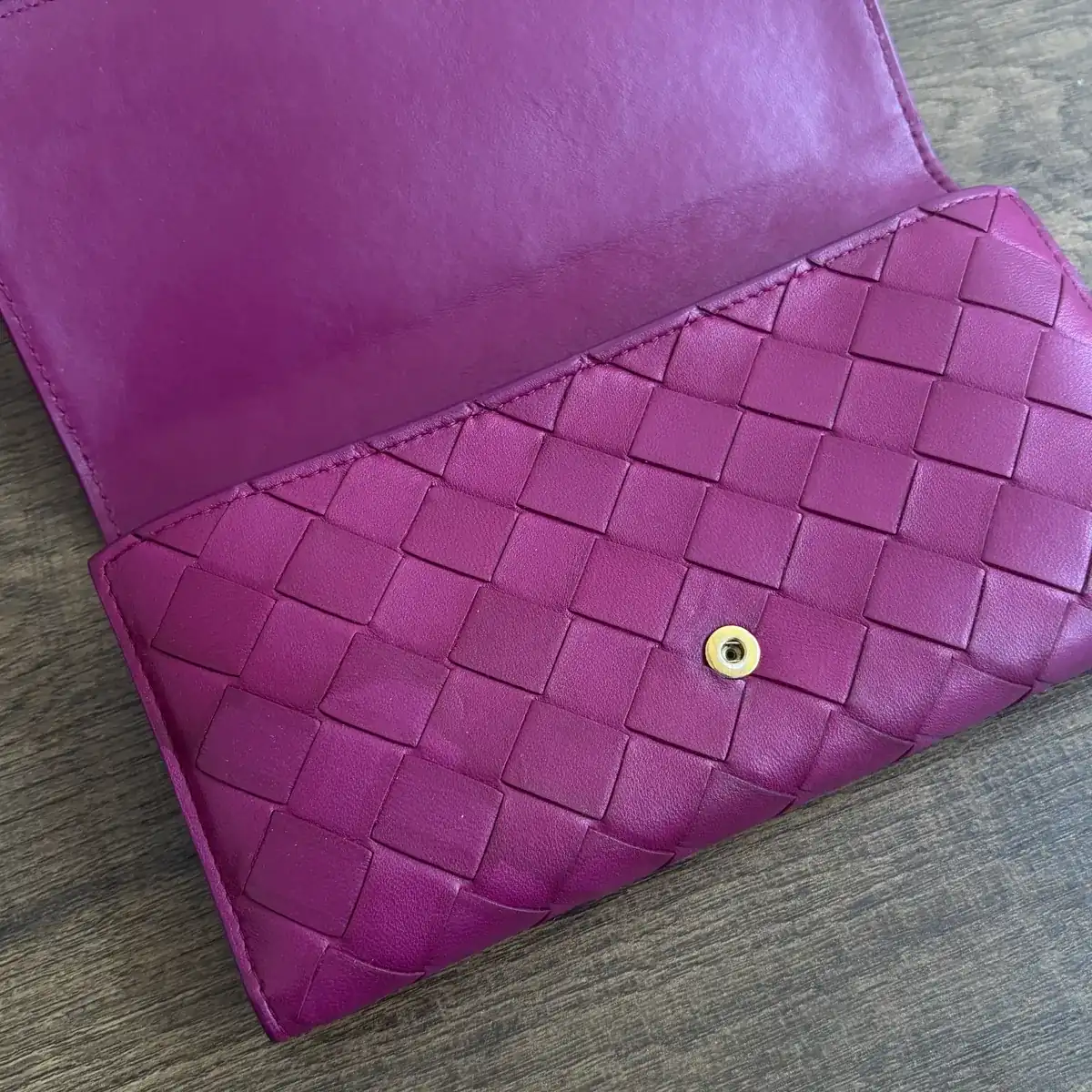 Bottega Veneta 물얼룩 염색복원 작업 전